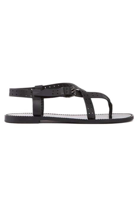 SANDALS WITH PERFORATED STRAPS BLACK 1
