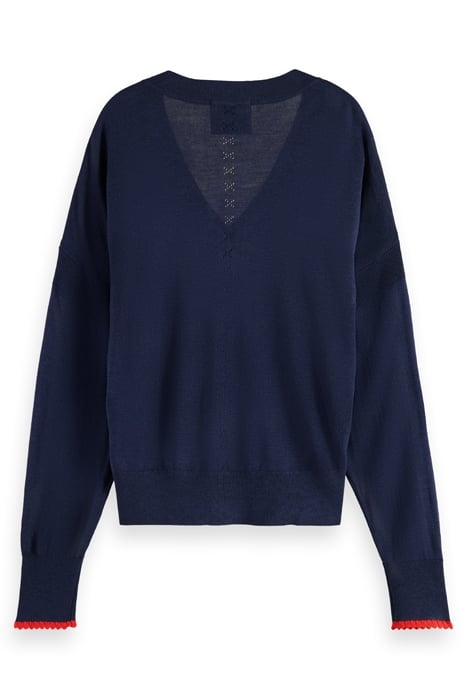 RELAXED V-NECK PULLOVER NIGHT 2
