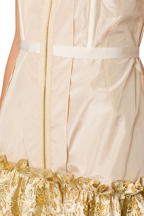 INSIDE OUT TAFFETA DRESS BEIGE 4