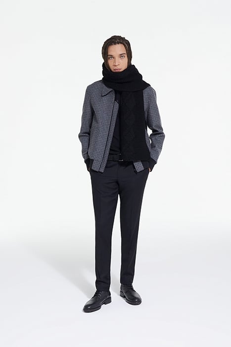 ZIPE JACKET WITH BACK POCKETS GREY BLACK 3