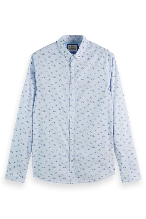 SLIM FIT ALLOVER PRINT SHIRT NAVAL FLAG AOP 1