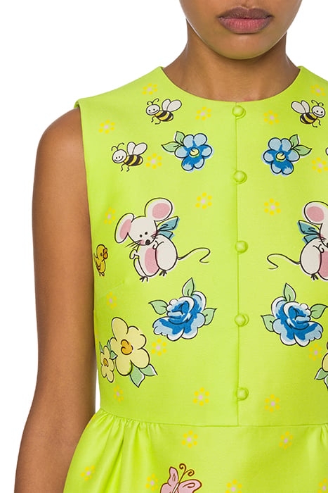 DUCHESS BABY BLANKET PRINT DRESS GREEN 4