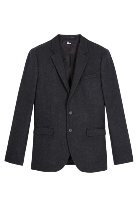 JACKET ONLY HERRINGBONE PATTERN DARK GREY 4