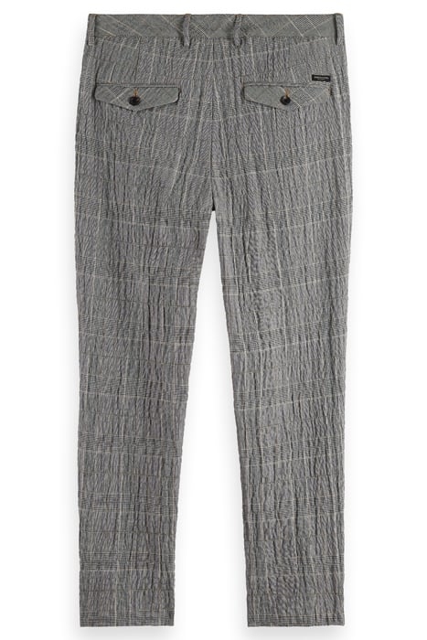 BLAKE - CHECKED COTTON-BLEND SEERSUCKER CHINO BLACK ECRU CHE 4