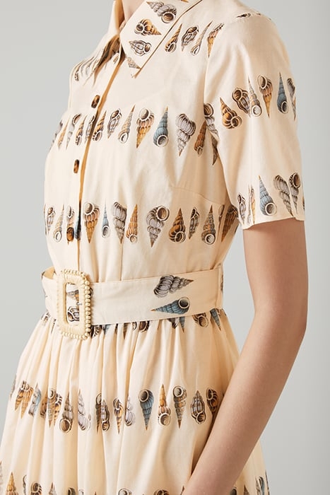 DR BELLA PRINTED DRESS NATURAL/ECRU 4