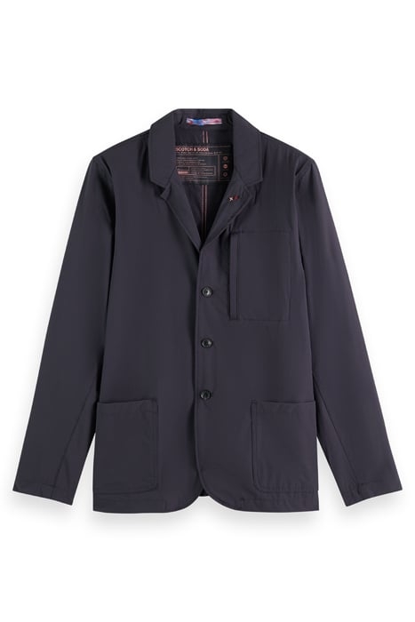 UNCONSTRUCTED NYLON-BLEND BLAZER DEEP SEA 1