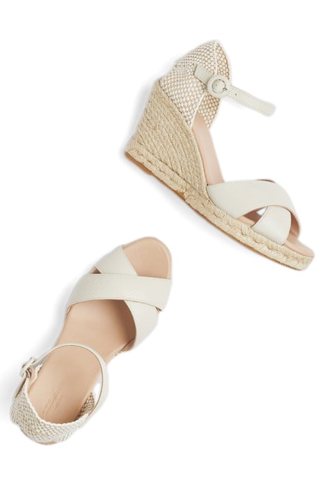 ANGELE - ESPADRILLE WEDGE IVORY 3