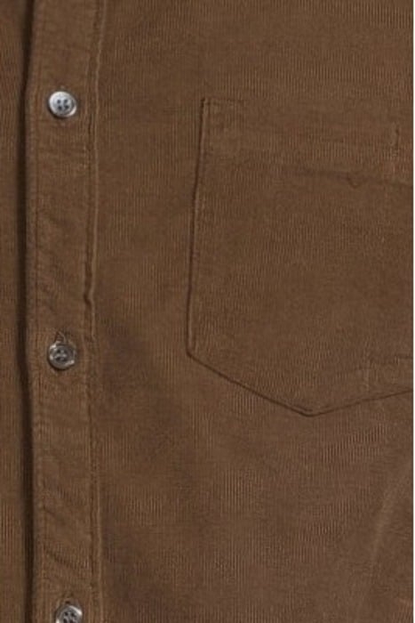CAPPUCCINO NEEDLECORD REGULAR SHIRT CAPPUCINO 5