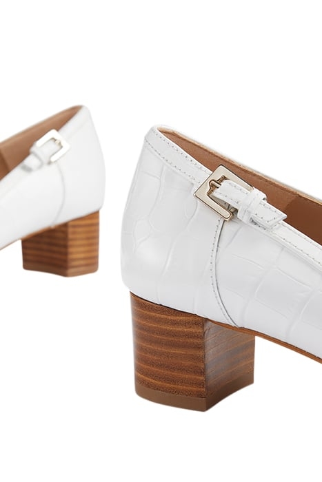 AMELIABLOCKEDSTACKHEEL OFF WHITE 4