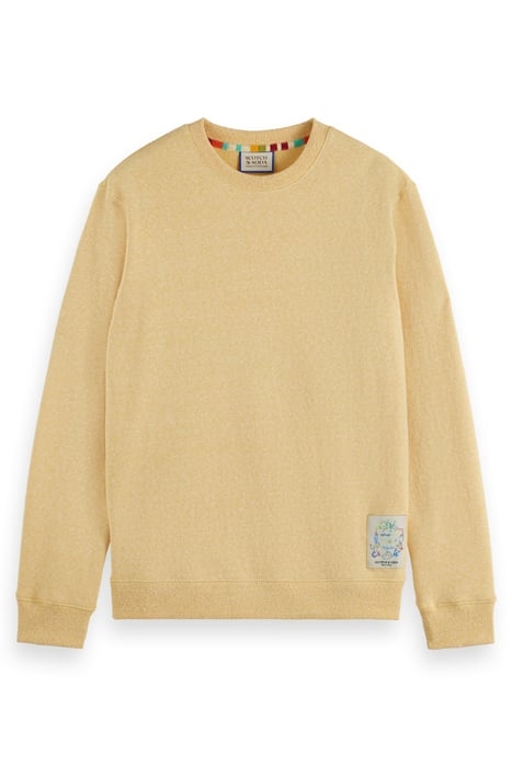 REGULAR FIT MELANGE SWEATSHIRT NAUTICAL YELLOW MELANGE 1