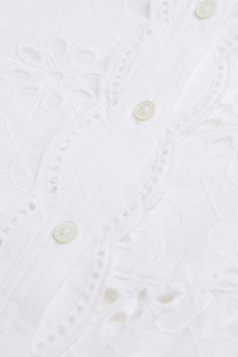 SLEEVELESS TOP BUTTON FRONT WHITE 2