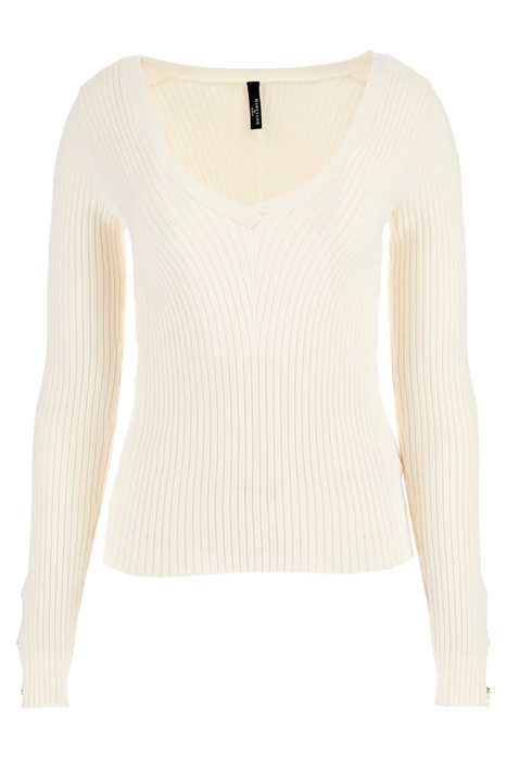 MARCIANO BY GUESS ALICE LS VN SWEATER PALE PEARL 4