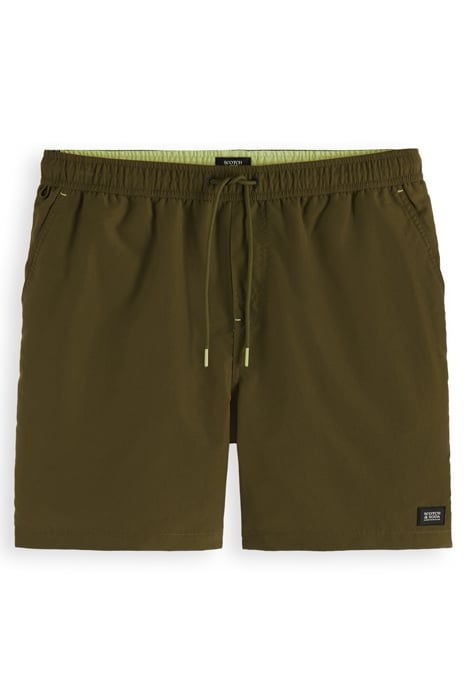MID LENGTH SWIM SHORT SOLID ALGAE 1
