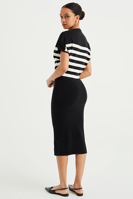 DRESS MID LENGTH BLACK 2