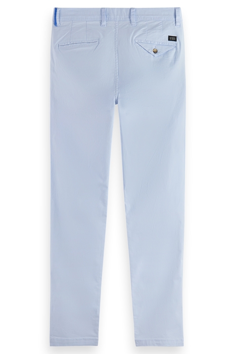 ESSENTIALS STUART - COTTON STRETCH TWILL CHINO SHIRT BLUE 2