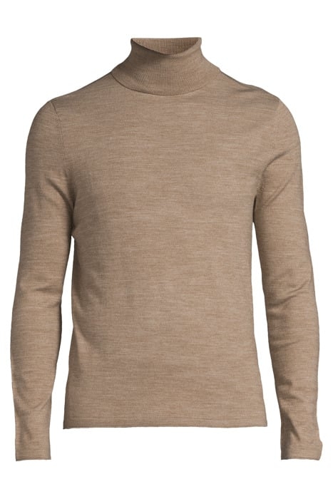 CAPPUCCINO KNIT ROLL-NECK SWEATER MINK 3