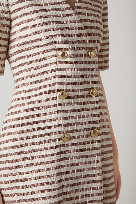 DR OXLADE - STRIPE TWEED BROWN 5