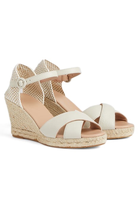ANGELE - ESPADRILLE WEDGE IVORY 2