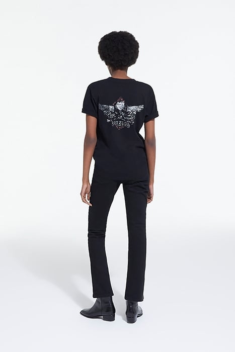 MC ROCK IS DEAD T-SHIRT BLACK WASHED 4