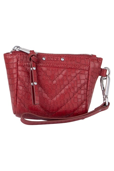 RED CROC-EMBOSSED LEATHER 1440 TOY MINI CASE 1