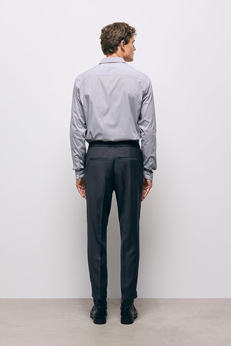 SUIT TROUSERS WITH ELASTIC BELT GREY 2