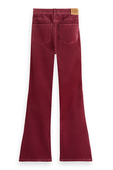 THE CHARM - HIGH RISE FLARED PANTS IN GARMENT DYE CORDUROY B 5