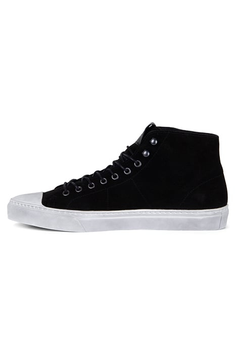 BLACK SUEDE HIGH-TOP TRAINERS BLACK 3