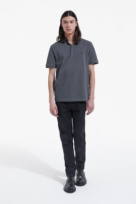 SHORT-SLEEVED POLO SHIRT WITH PIPING DETAIL GREY-NAVY 3