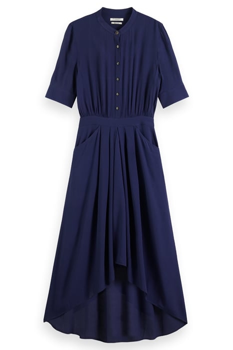 HIGH LOW HEM MIDI DRESS NAVY BLUE 3
