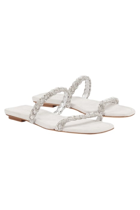 FS RIA FLAT SANDAL SILVER 2