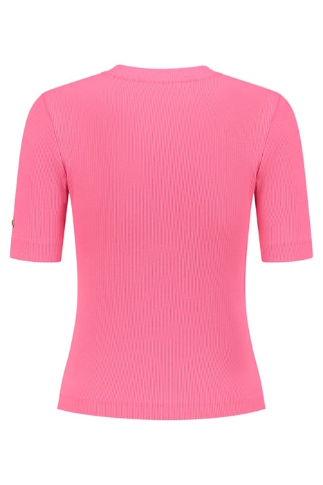 RIB T-SHIRT CANDY PINK 2