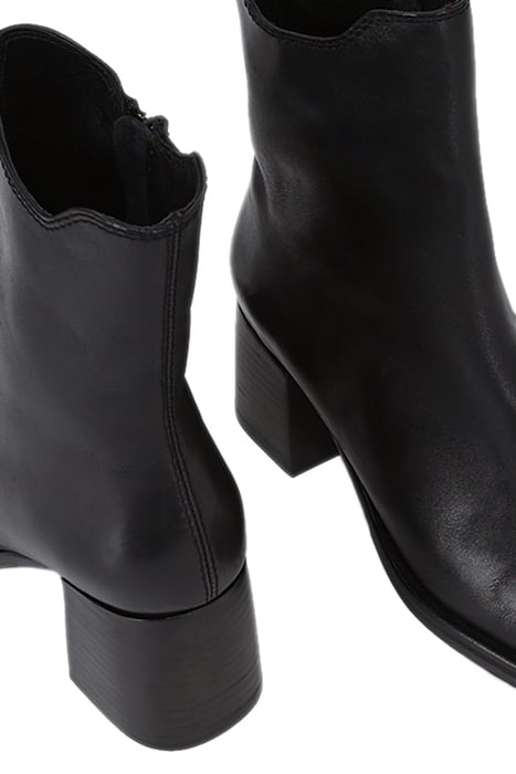 LEATHER ANKLE BOOTS WITH ZIP BLACK 3
