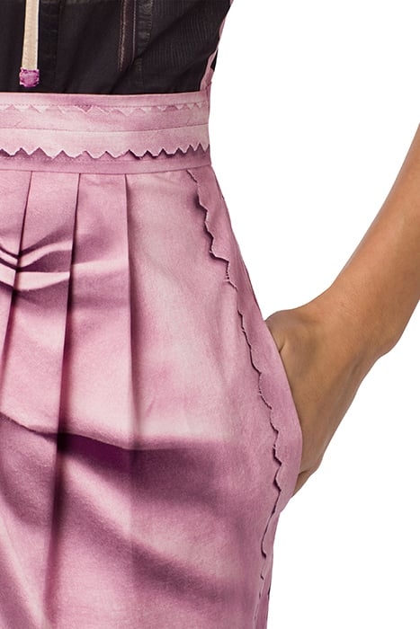 INSIDE OUT TROMPE-L'ŒIL POPLIN DRESS MULTICOLOR 4