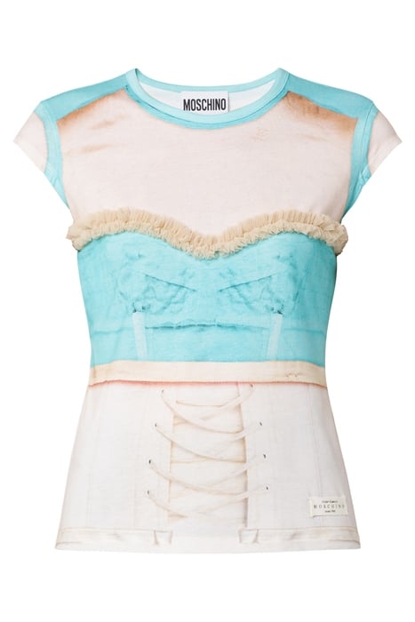 INSIDE OUT TROMPE-L'ŒIL JERSEY T-SHIRT BLUE 3