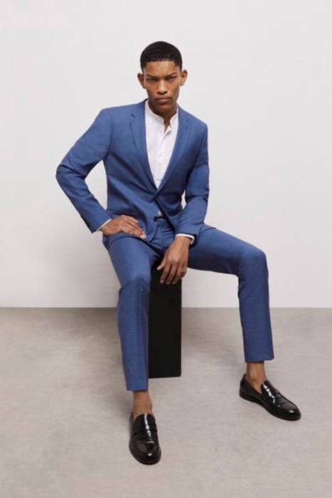 2 BUTTON SUIT JACKET BLUE 5