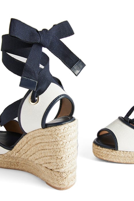 CHIARA TIE ESPADRILLES NAVY/CREAM 4