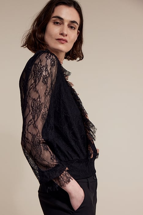 JERSEY TOP COLORCOMBO LACE MIX BLACK 3