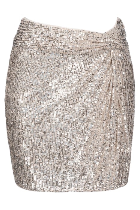 LOURDES GONNA PAILLETTES STRIPE SILVER GREY 3