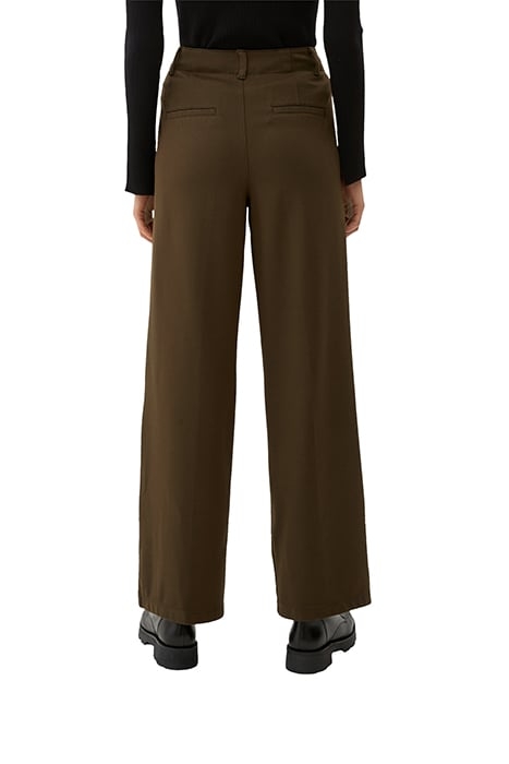 S.OLIVER PANTS DARK OLIVE 2