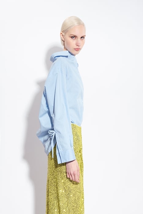 CRACOVIA CAMICIA POPELINE RIGATO AZURE/WHITE 6