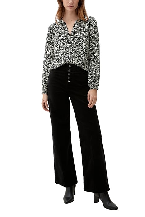 S.OLIVER BLOUSES GREY/BLACK 1