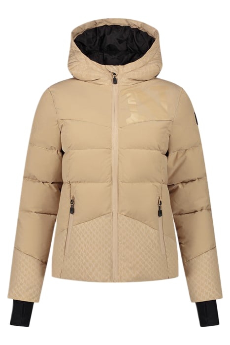 LOGO SKI JACKET DARK HUMMUS 1