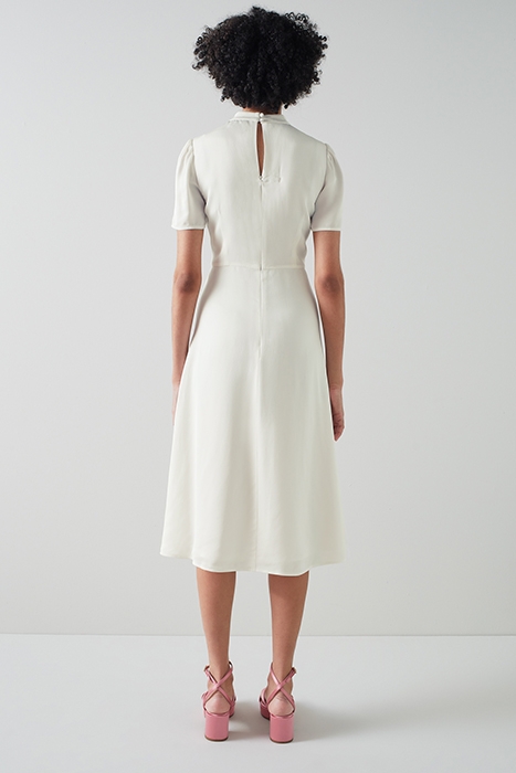 DR KLINE - TIE NECK SATIN IVORY 3