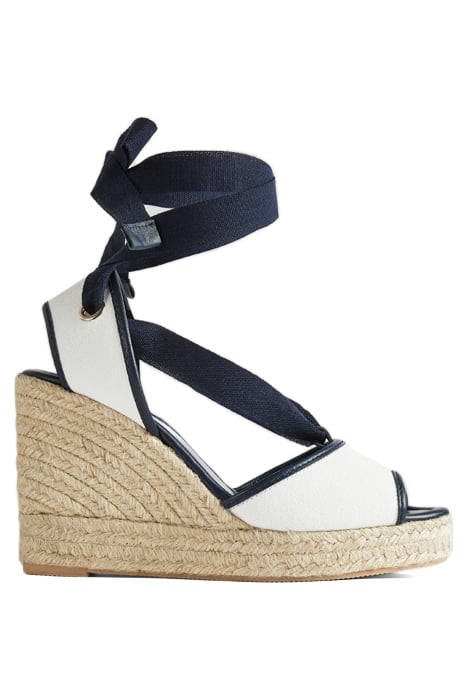 CHIARA TIE ESPADRILLES NAVY/CREAM 1