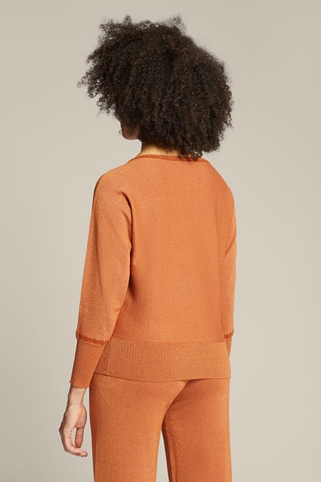 LUREX ECOVERO™ VISCOSE SWEATER ORANGE 2