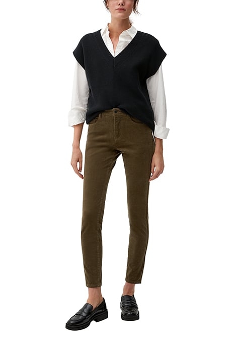 S.OLIVER PANTS DARK OLIVE 3