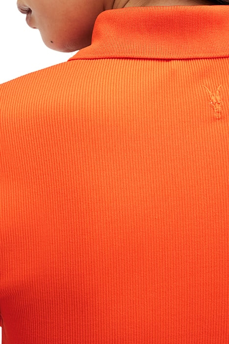 HALLIE LS POLO ZESTY ORANGE 8