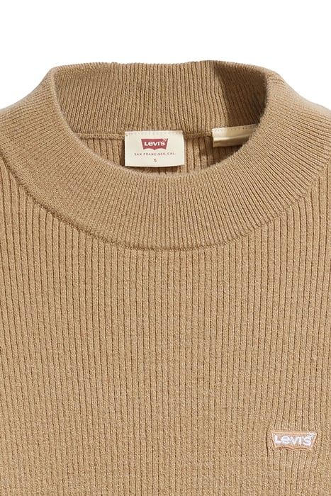 RIB KNITTED SWEATER BEIGE 6