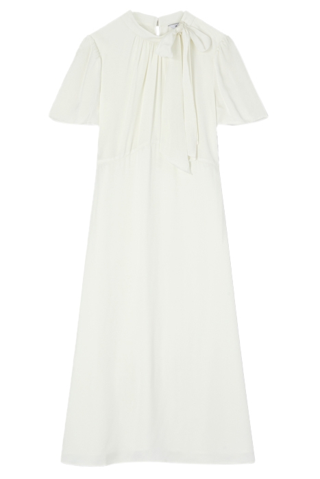 DR KLINE - TIE NECK SATIN IVORY 4