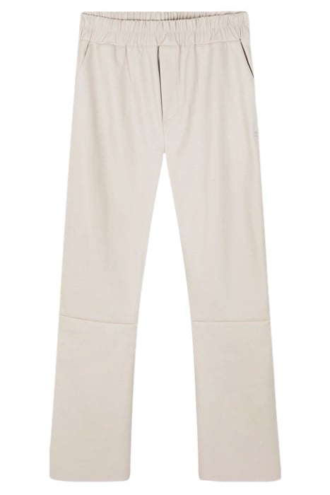 LEATHER LOOK FLARED JOGGER LIGHT SAFARI 3
